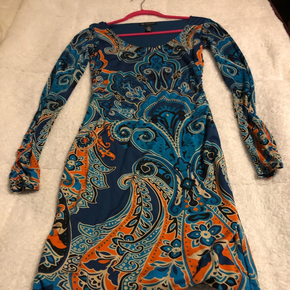 INC multi color dress